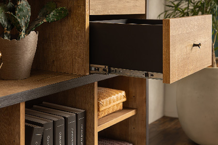 【東馬家具】タナス ローシェルフ 1800 BK(H060591)