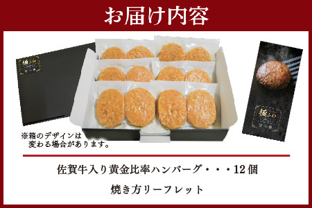 佐賀牛入りハンバーグ 120g×12個【佐賀牛 国産 冷凍】(H083104)