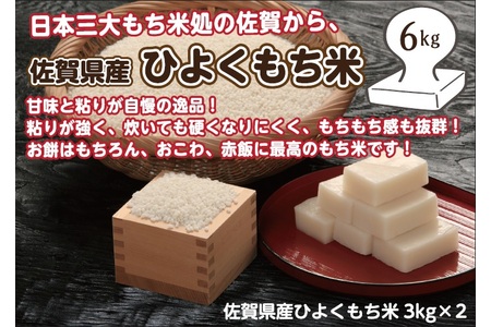 令和元年産 佐賀県産ひよくもち米5kg (H015105)
