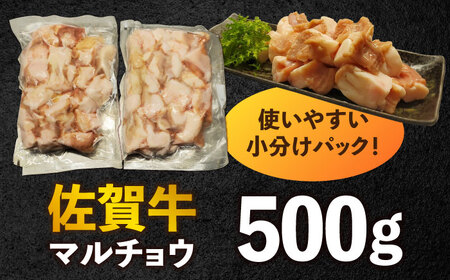 【脂が甘くてぷりっぷり！】佐賀牛ホルモン 焼肉用 小腸 500g（250g×2）味付けなし 吉野ヶ里町/やきとり紋次郎[FCJ089]