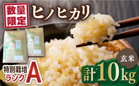 数量限定・佐賀県産 特別栽培米（Aランク）】ヒノヒカリ【玄米】5kg×2