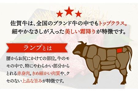 【赤身希少部位】 黒毛和牛 佐賀牛ランプ 焼肉用800g やきにく [FAY052]