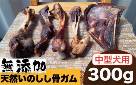 ＜中型犬用＞無添加・天然いのしし骨ガム300g（肩甲骨もしくは橈骨） 吉野ヶ里町/まちづくり会株式会社[FBK044]