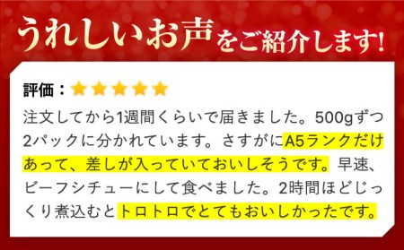 【全3回定期便】佐賀牛A5ランクすじ肉 1kg 黒毛和牛 煮込み おでん[FCX011]