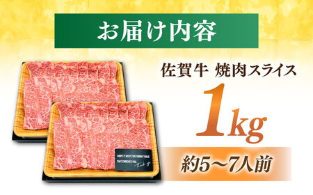 黒毛和牛 佐賀牛 焼肉用 1kg  (500g×2P) ※バラ・肩ロース・モモのいずれかの部位※ やきにく[FDB021]