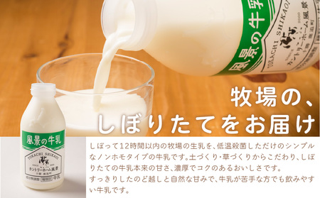 【定期3ヶ月】風景の牛乳 900ml ×3 SKB064