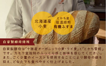 とかち産有機「焙煎ふすま」のカンパーニュ SKI003 【 北海道 鹿追町 送料無料 】 