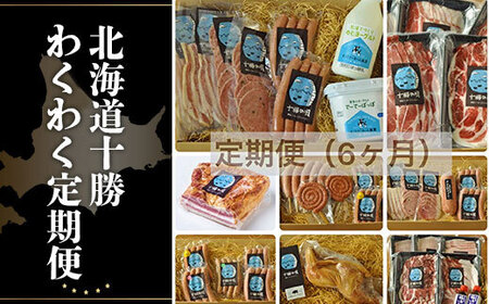北海道十勝わくわく定期便（6ケ月）【 ふるさと納税 人気 おすすめ ランキング 定期便 ソーセージ ベーコン ハム ポークソーセージ ベーコンブロック ボンレスハム 北海道 鹿追町 送料無料 】SKD013