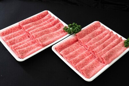 佐賀牛 食べ比べ 肩ローススライス500g＋モモスライス500g【佐賀牛 霜降り肉 赤身 もも肉 ロース肉 サシ すき焼き しゃぶしゃぶ 焼きしゃぶ やわらか 美味しい ブランド肉】 C-F030033