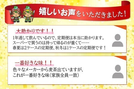 【12か月定期便】健康ミネラル麦茶 2L×6本(合計12ケース)【伊藤園 麦茶 むぎ茶 ミネラル ノンカフェイン カフェインゼロ】H4-F071382