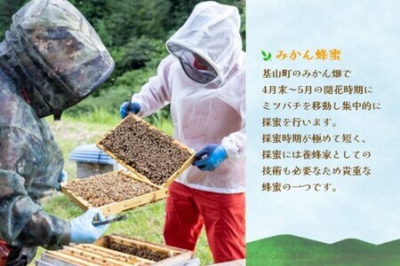 【3か月定期便】みよしのみつ(百花蜜・みかん・もちの木)220g×3本 K063398