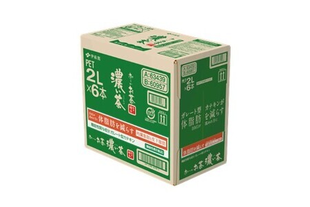 【6カ月定期便】おーいお茶濃い茶 2L×6本(合計6ケース) K071464