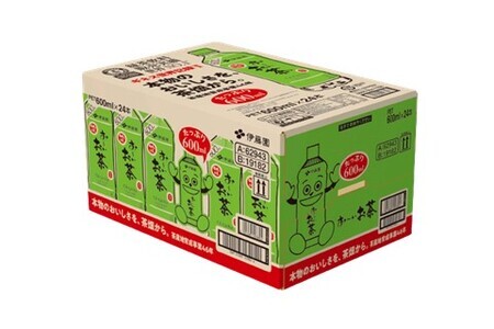 【隔月2回定期便】おーいお茶緑茶 600ml×24本(合計2ケース) K071469