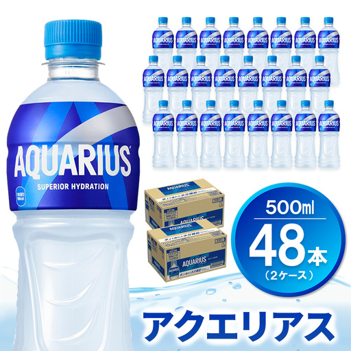 アクエリアス 500mlPET (2ケース) 計48本 K090129