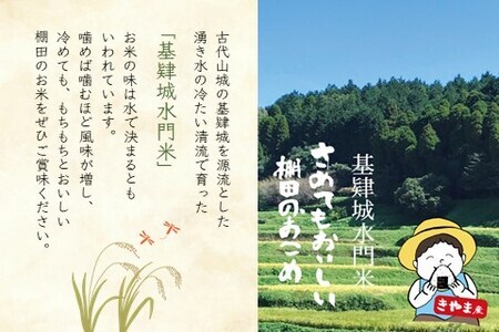 令和5年産【基肄城水門米】さめてもおいしい棚田のお米 5kg【ひのひかり 米 玄米 お米 やまつき米 モチモチ 基山町産 棚田米 5kg】 Z4-F072002