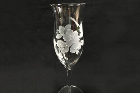 桜の食前酒トールグラス(2個入) K024077