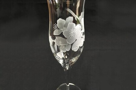 桜の食前酒トールグラス(2個入) K024077