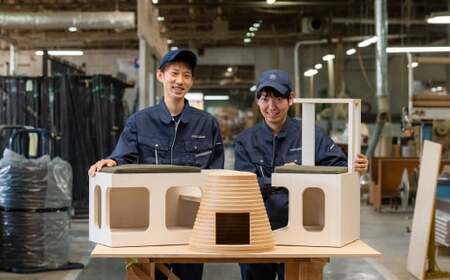 猫用木製ハンモックベッド E-262