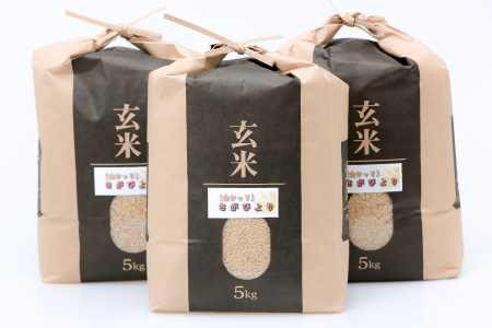 平成30年産｢さがびより(玄米)｣ 15kg　寄付金額：20000円
