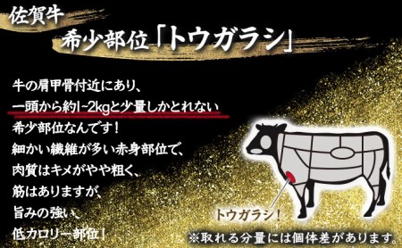 N-53 佐賀牛｢トウガラシ(トンビ)ブロック｣ 1500g