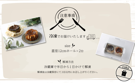 B-903 濃厚バスクチーズケーキ 抹茶×2