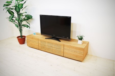 El119 風雅 無垢材ハイタイプ テレビボード テレビ台 W1800 開梱設置付き ブラックチェリー スリット Sk119 佐賀県みやき町 ふるさと納税サイト ふるなび