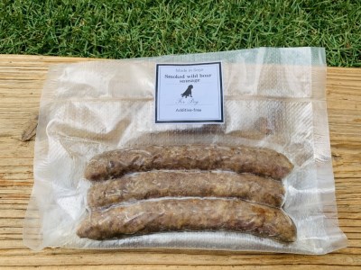 FB019_犬の無添加おかず☆燻製の香りがたまらないスモークチキン＆いのししソーセージ