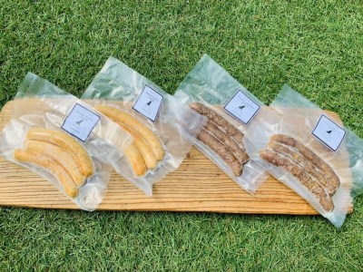 FB021_犬の無添加おかず☆燻製の香りがたまらないスモークチキン＆いのししソーセージ【6回定期便】