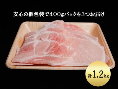 EN023_ブランド豚肉　肥前さくらポークうす切り（ロース）(400ｇ×３Ｐ）