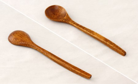 AO009_【天然木漆器】ティースプーン（5本）