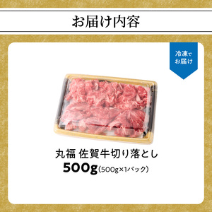 佐賀牛切り落とし 500g / 牛肉切り落とし【B078】
