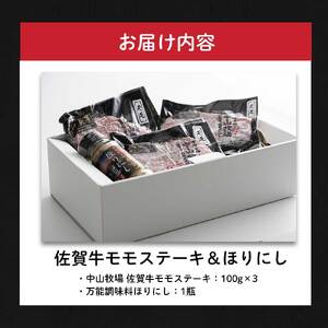 佐賀牛モモステーキ＆ほりにし ／ アウトドア スパイス ほりにし 焼肉【B208】