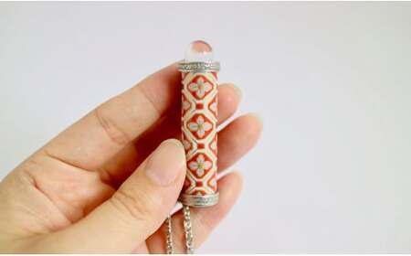 有田焼 万華鏡 香蘭社「亀甲地紋」ペンダント A70-141