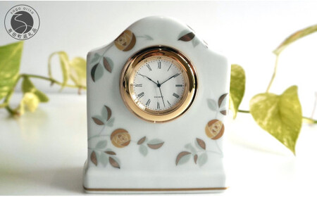 燦彩ばら）置時計«記念品|有田焼の老舗-香蘭社オンライン 香蘭社
