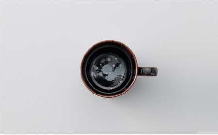 青木清晃作 天目銀彩マグカップ 有田焼 食器 器 うつわ 伝統工芸 カップ 小島芳栄堂 30000円 3万円 A30-755