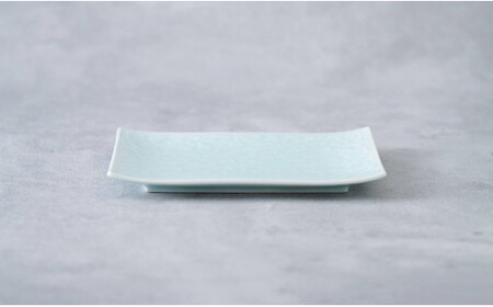 A10-252 貝山窯 青白磁更紗紋銘々皿（取皿）有田焼 食器 器 うつわ プレート デザート皿 青磁