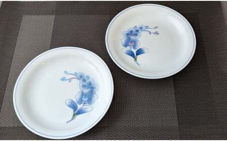 有田焼 胡蝶蘭スープ碗・受け皿 ( 青 / ピンク ) 【東洋セラミックス】食器 器 うつわ 皿 スープ皿 スープ碗 グラタン皿 カップ＆ソーサー セット ペア 上品 A30-641