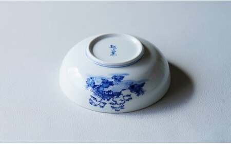 起山窯 有田焼 山水絵 小鉢 A17-1