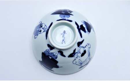 有田焼 青花 絵変りペア飯碗 あや千 有田焼 お茶碗 ご飯茶碗 ゆのみ ごはん茶碗 湯呑 和食器 食器 うつわ 器 35000円 3.5万円 A35-399