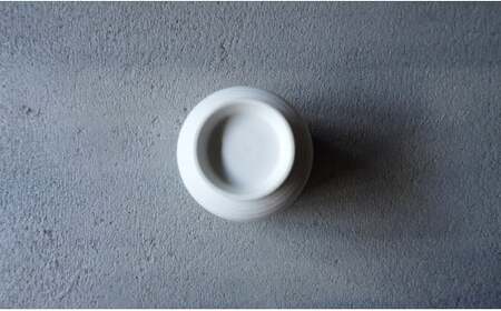 有田焼 白妙磁湯呑W【晩香窯・庄村久喜】食器 うつわ 器 湯呑 おしゃれ プレゼント モダン シンプル お茶 白 35000円 3.5万円 A35-543