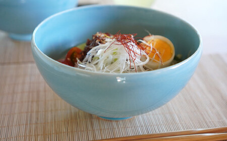 【アウトレット】有田焼 17cm ボウル 2枚 セット【金善製陶所】食器 器 うつわ 磁器 陶磁器 丼ぶり 丼 どんぶり シンプル モダン ペア ブルー 青 A17-21