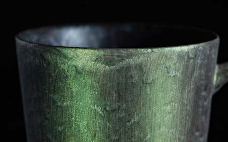 【NYが認めた煌めくマグ】有田焼 麟 Lin マグカップ 1個 (Green) 化粧箱入り パールの光が美しい高級感あるカップ【金照堂】マグカップ おしゃれ 人気 磁器 緑色 グリーン A27-1