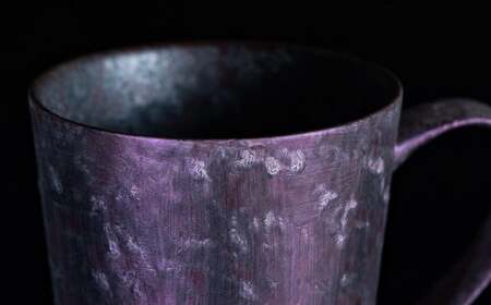 【NYが認めた煌めくマグ】有田焼 麟 Lin マグカップ 1個 (Purple) 化粧箱入り パールの光が美しい高級感あるカップ【金照堂】マグカップ おしゃれ 人気 磁器 紫色 パープル A27-2