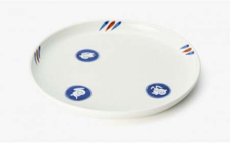 有田焼 月見うさぎ ペア楕円プレート【深川製磁】食器 器 うつわ 染付 2枚 セット A60-91