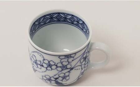 有田焼 シマエナガ マグカップ (小)【道雪窯】食器 器 うつわ 染付 手書き しまえなが 鳥モチーフ 35000円 3.5万円 A35-535