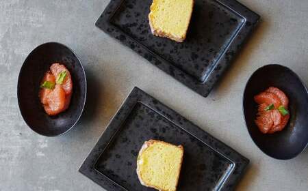 有田焼 21cm リム長角 プレート / 14cm オーバルボウル 4枚 セット【金善製陶所】食器 プレート 皿 セット おしゃれ モダン 電子レンジ対応 磁器 デザイン 黒 長角皿 ボウル 40000円 4万円 A40-362