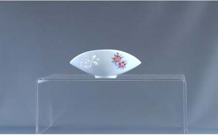 有田焼 お香立〈花集文〉【赤絵白磁硯処 雪月花】手描き 伝統工芸 お香立て 花柄 赤絵 インテリア 30000円 3万円 A30-805