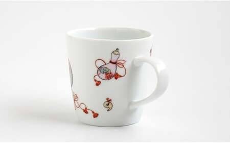 有田焼 吉祥文マグカップ 【仁窯】 マグカップ 吉祥文様 縁起柄 うつわ カップ コーヒーカップ 紅茶 お祝い ギフト A65-50