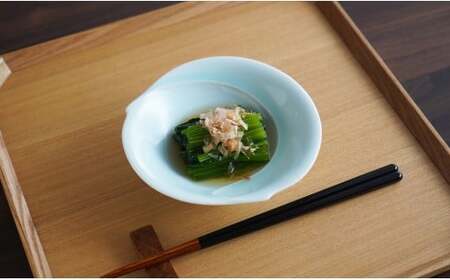 有田焼 青白磁稜線小鉢 5枚組 【貴好人】取鉢 小鉢 シンプル 贈り物