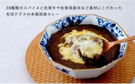 【田中里奈さんおすすめ！】宝泉窯 有田焼カレー 【プレアデス】 有田焼 カレー ボウル お皿 焼きカレー コラボ 佐賀県産米 贈り物 ギフト F35-25